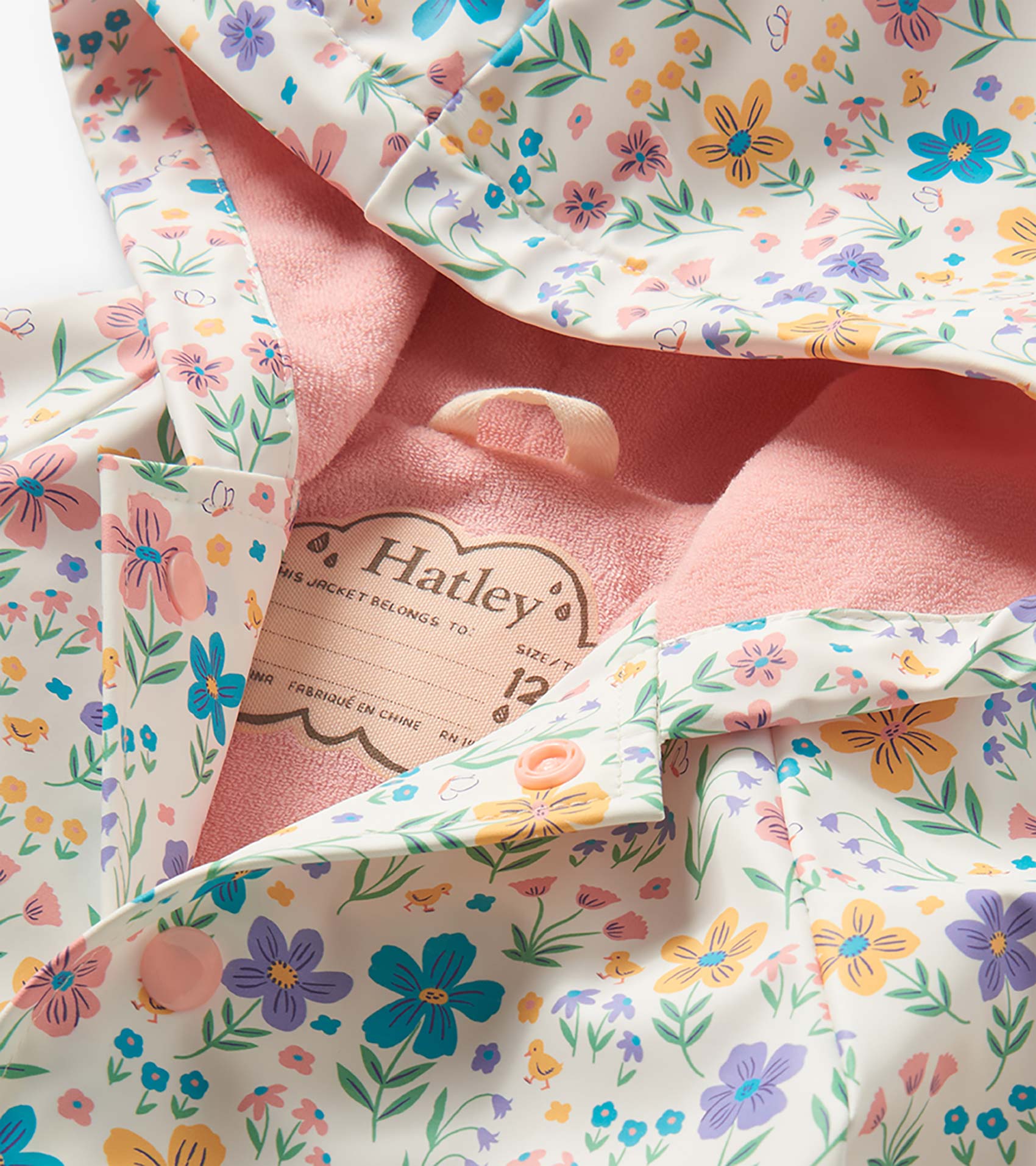 Baby & Toddler Girls Little Garden Chicks Button-Up Rain Jacket | Hatley