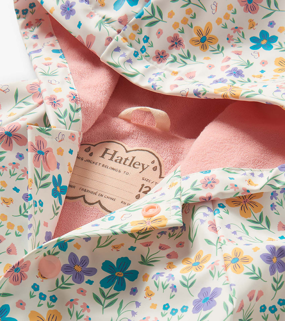 Baby & Toddler Girls Little Garden Chicks Button-Up Rain Jacket | Hatley
