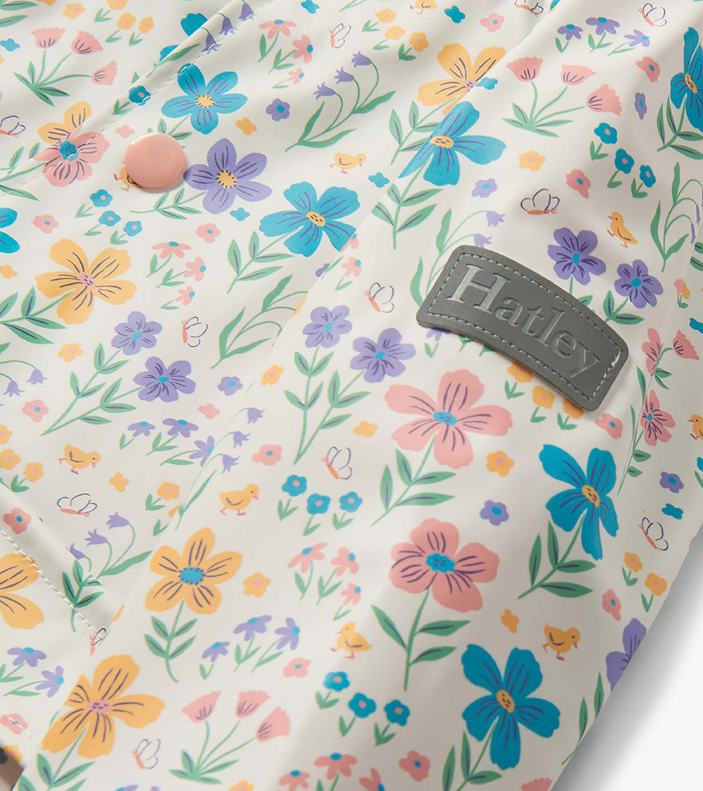Baby & Toddler Girls Little Garden Chicks Button-Up Rain Jacket | Hatley