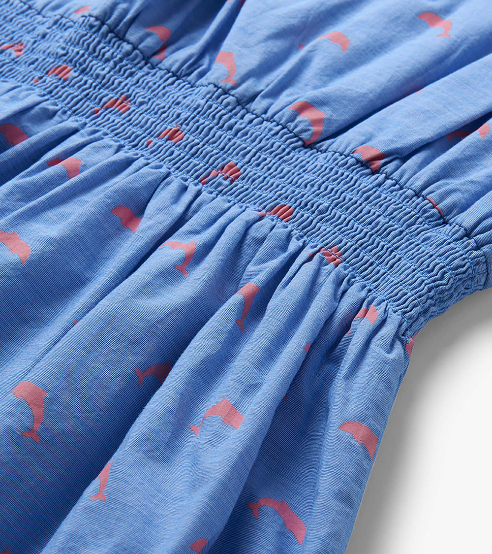 Girls Little Pink Dolphins Woven Play Dress | Hatley US Girls