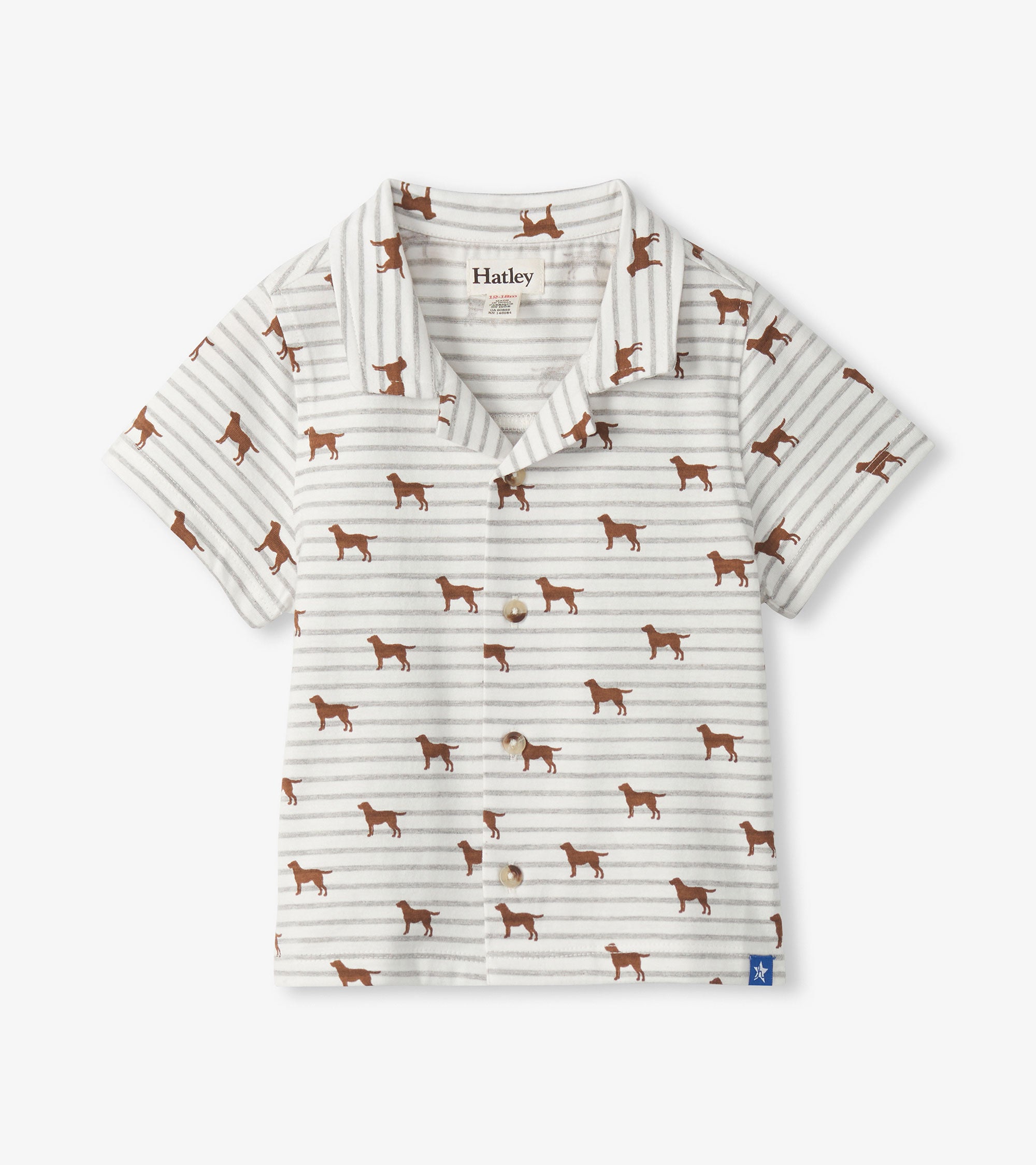 Baby & Toddler Boys Little Pups Jersey Button Down | Hatley Sale Baby & Toddler