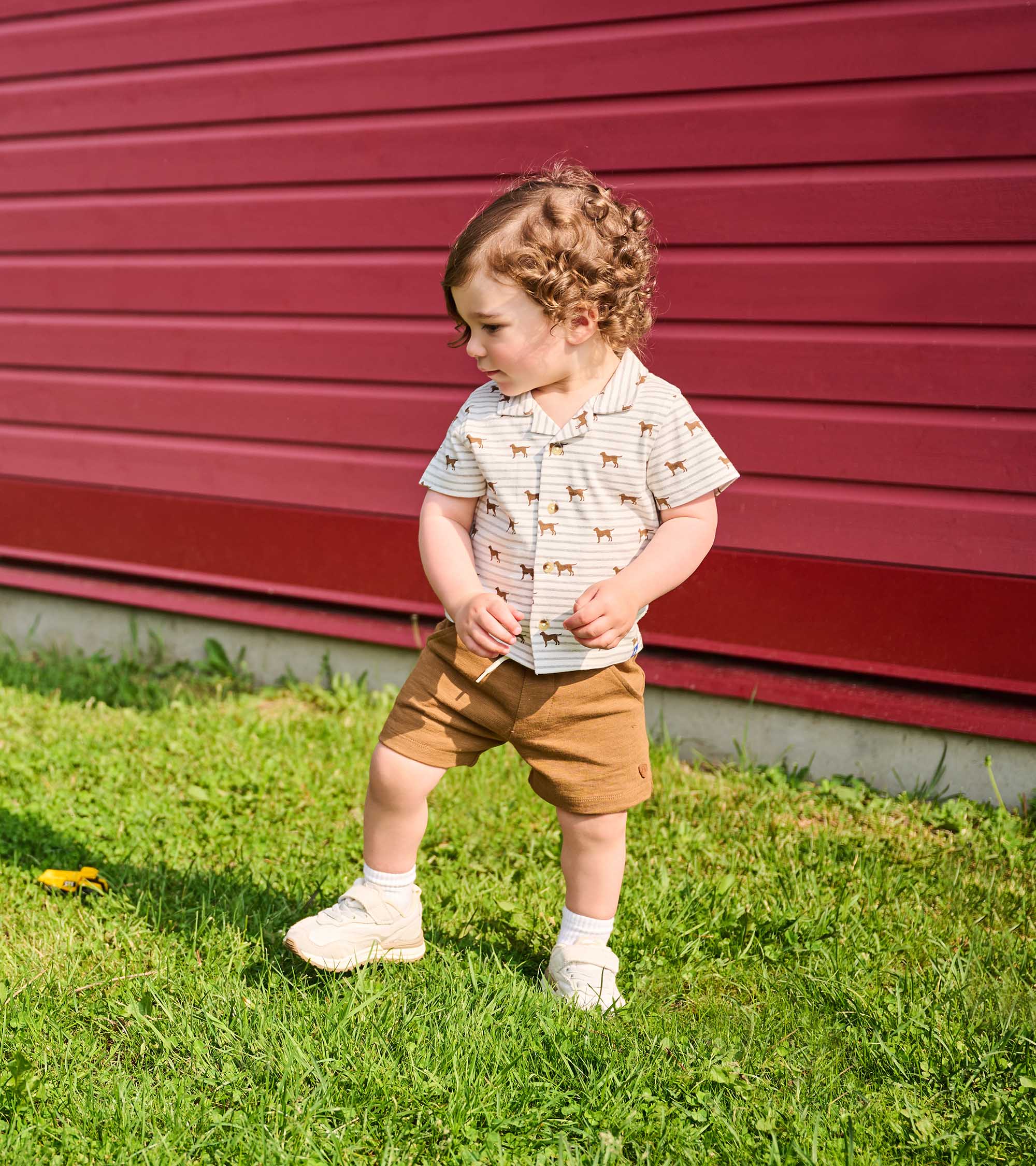 Baby & Toddler Boys Little Pups Jersey Button Down | Hatley Sale Baby & Toddler