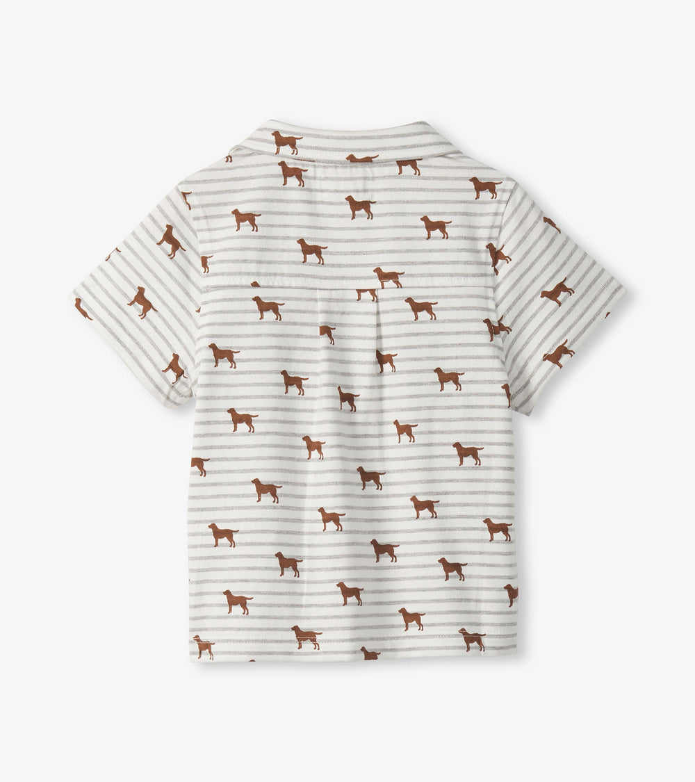 Baby & Toddler Boys Little Pups Jersey Button Down | Hatley Sale Baby & Toddler