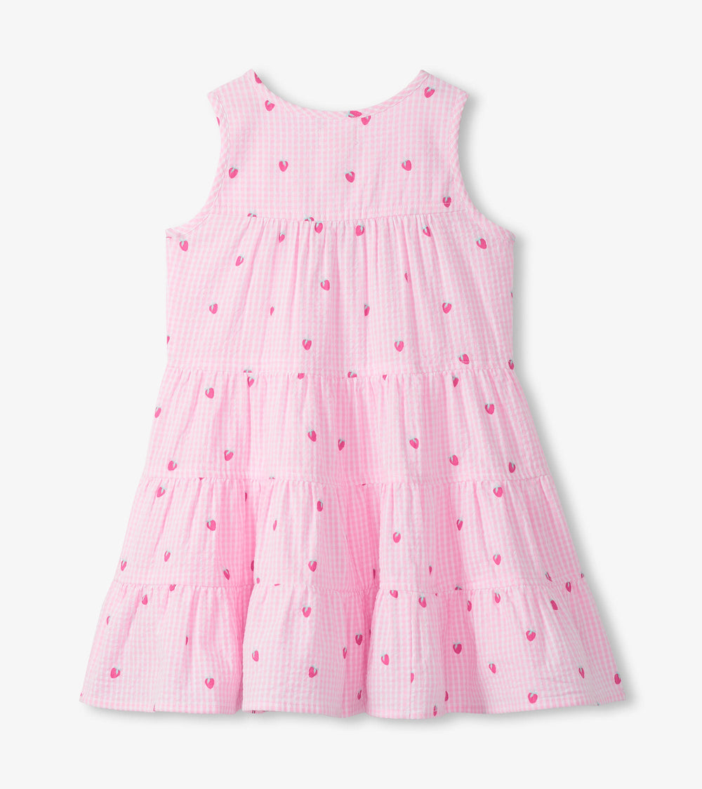 Girls Gingham Berries Tiered Dress | Hatley US Girls