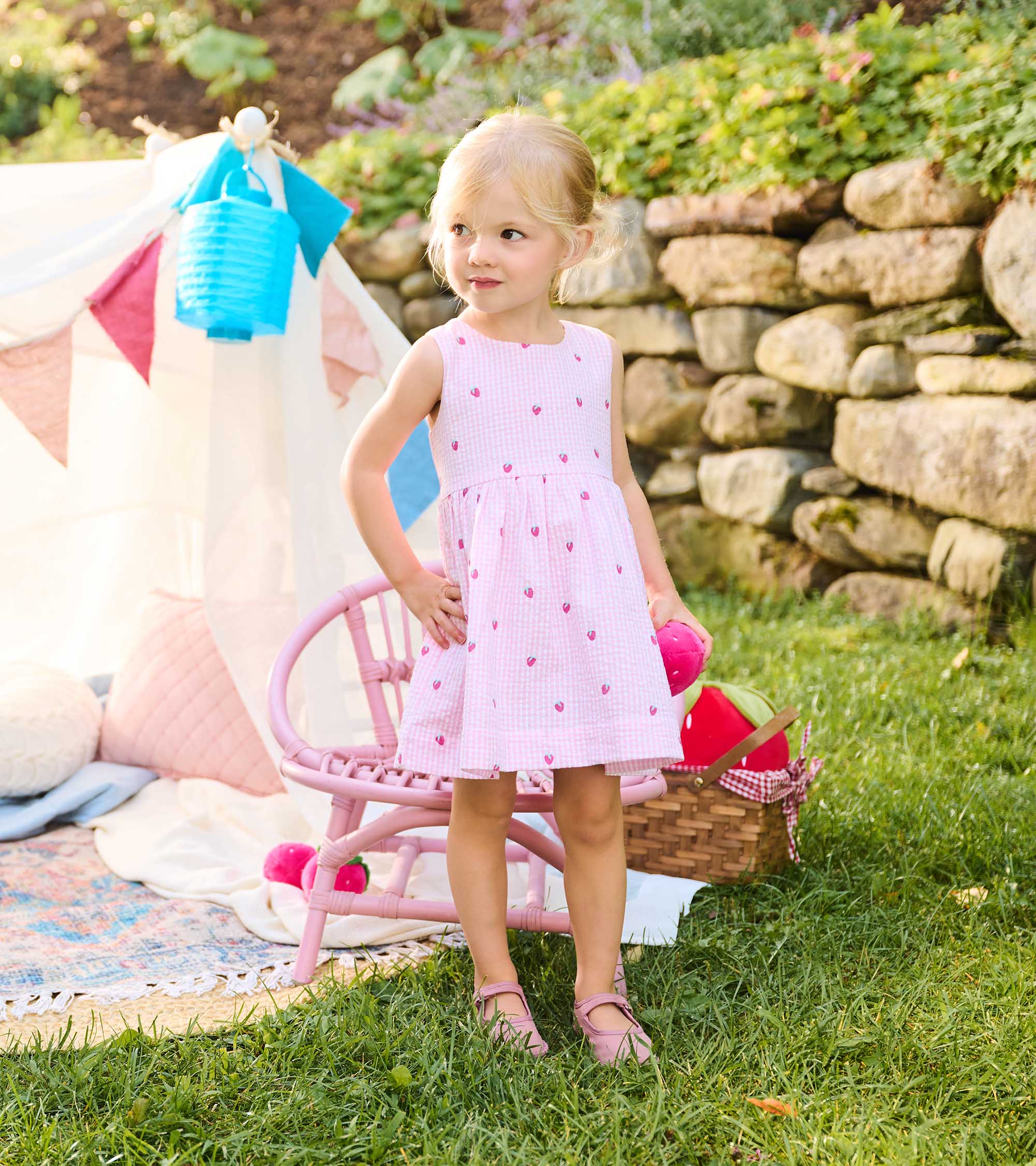 Baby & Toddler Girls Gingham Berries Party Dress | Hatley