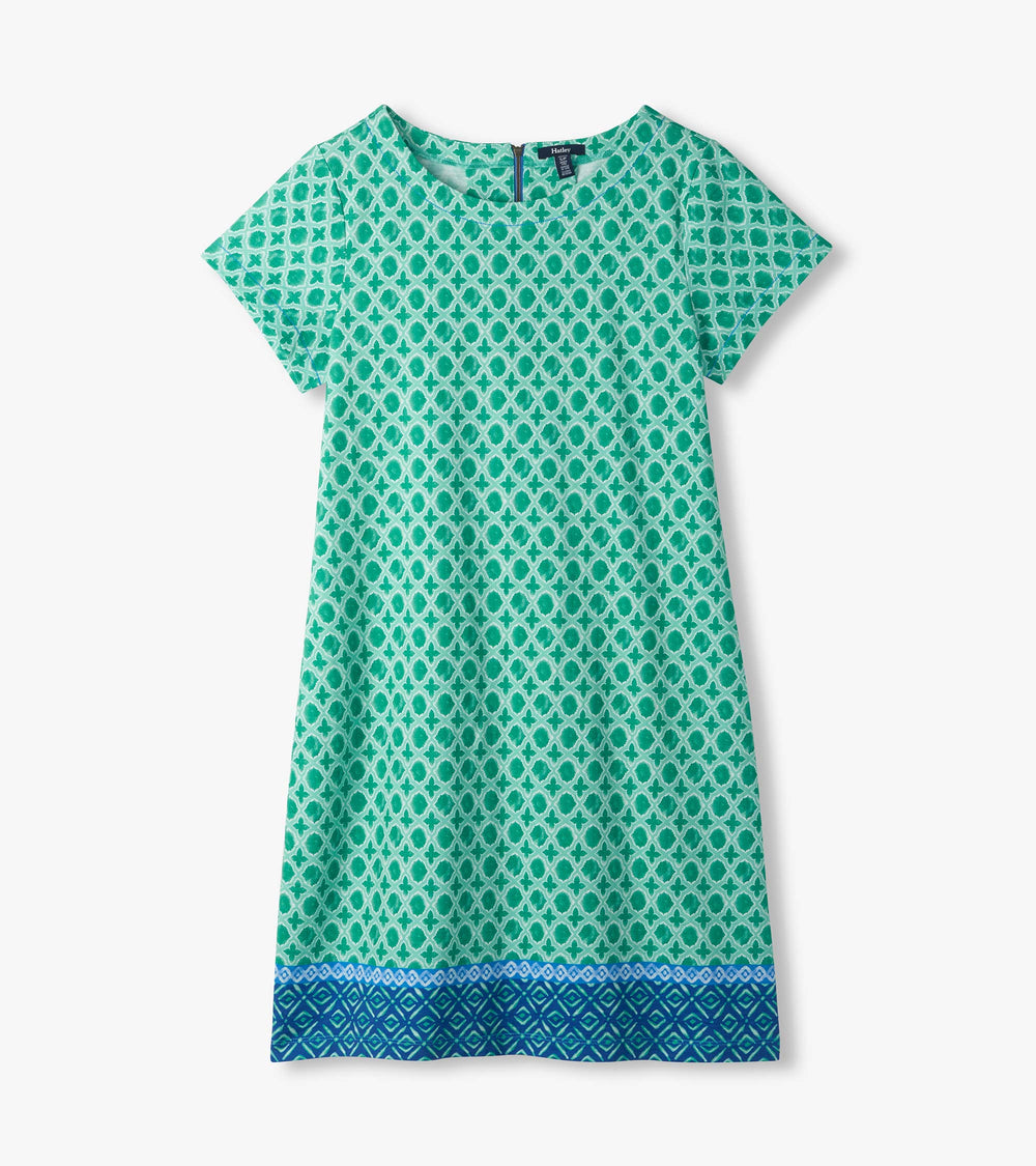Zip-Back Tee Dress - Arcadia Medallion | Hatley Discount Women