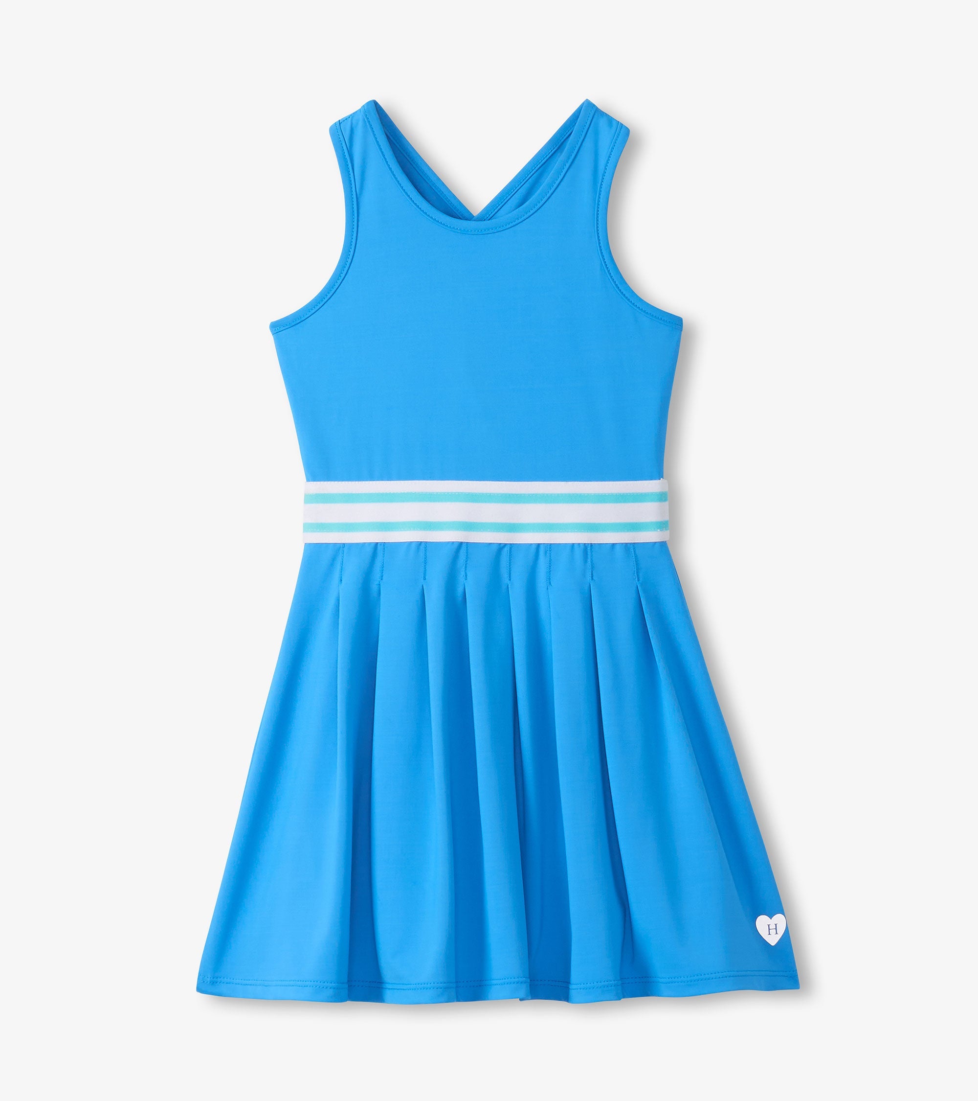 Girls Malibu Blue Pleated Active Dress | Hatley Outlet Girls