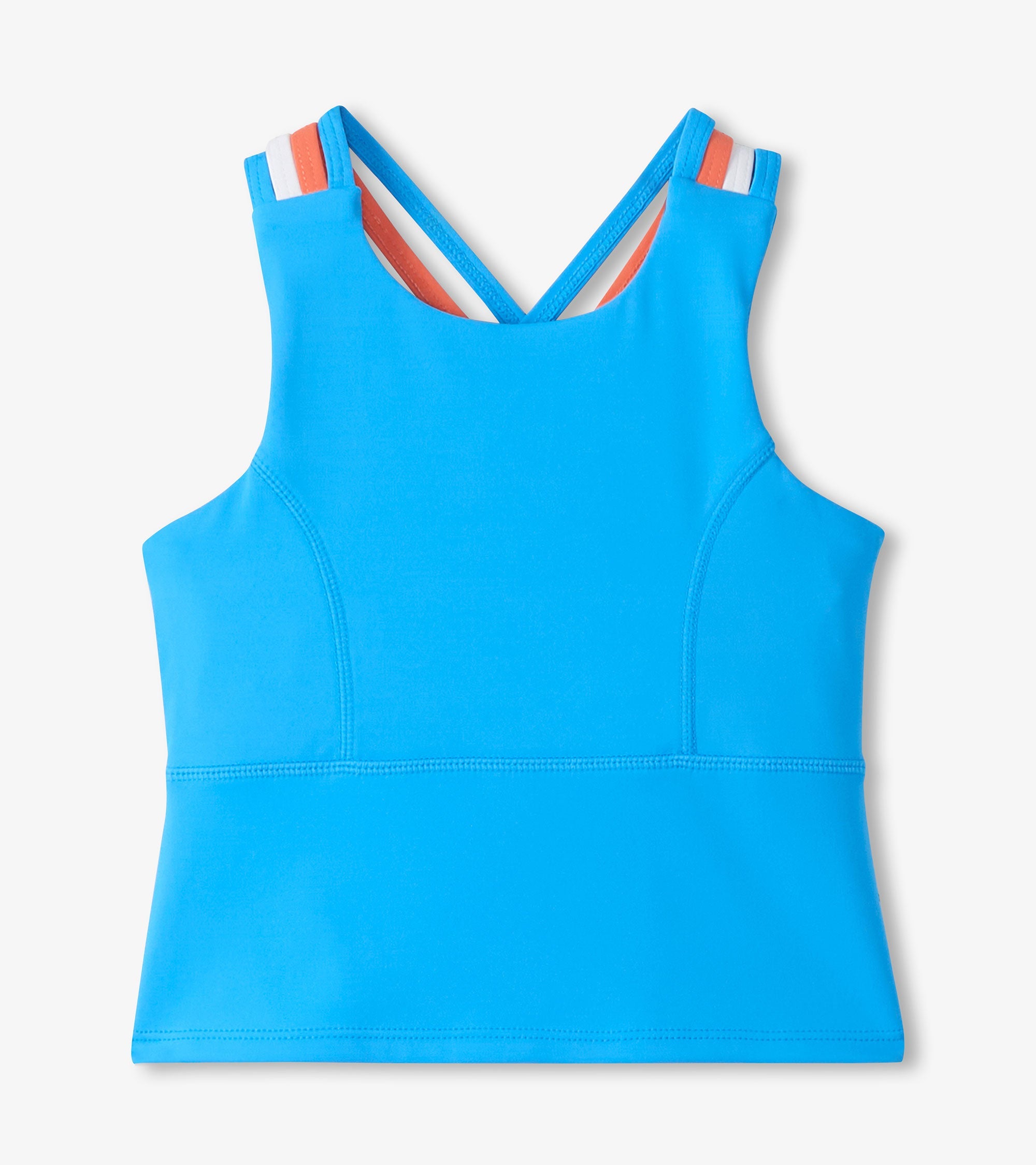 Girls Malibu Blue Strappy Active Tank | Hatley Outlet Girls