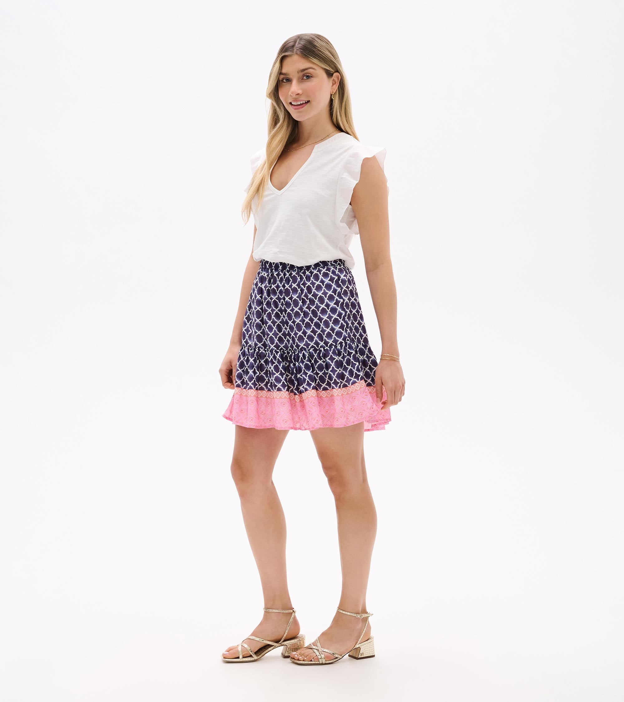 Flounce Skirt - Navy Medallion | Hatley For Women