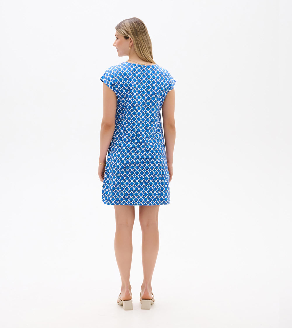 Capri Dress - French Blue Medallion | Hatley