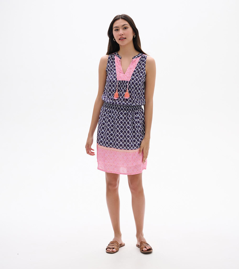 Chloe Dress - Navy Medalion | Hatley Discount Women