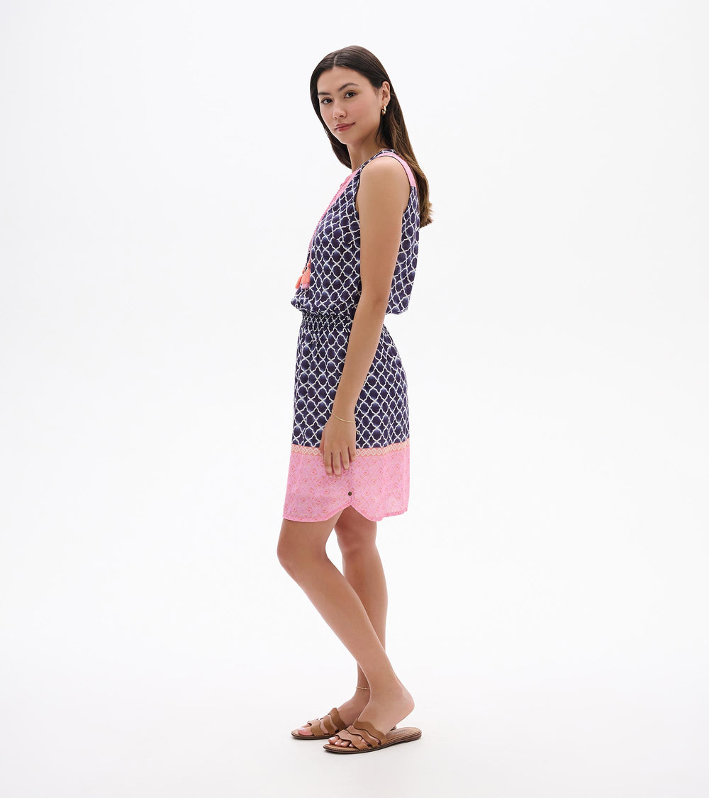 Chloe Dress - Navy Medalion | Hatley Discount Women