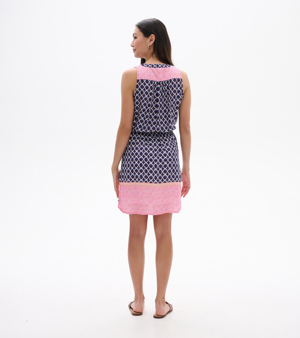 Chloe Dress - Navy Medalion | Hatley Discount Women