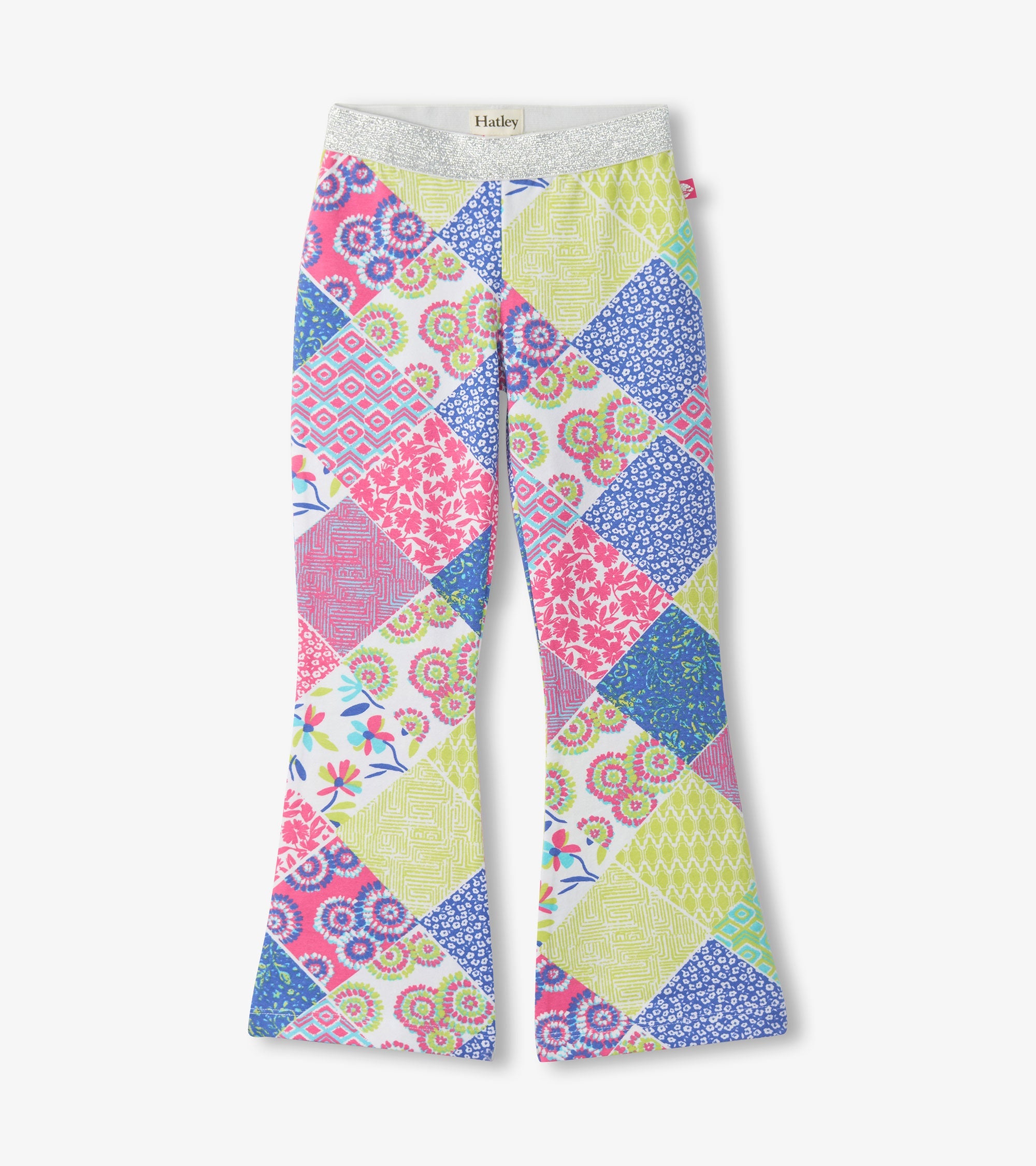 Girls Mix-Up Patch Work Stretch Bell Bottoms | Hatley For Girls