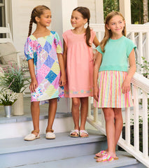 Girls Mix-Up Patch Work Smocked Dress | Hatley Onsale Girls