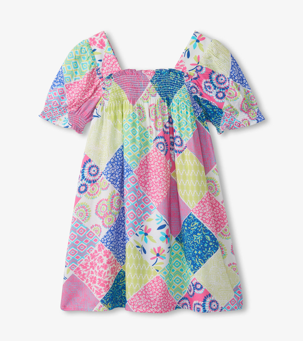 Girls Mix-Up Patch Work Smocked Dress | Hatley Onsale Girls
