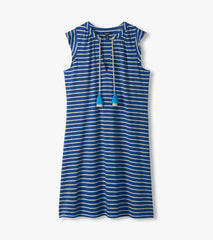 Zoey Tank Dress - Navy Stripes | Hatley Women