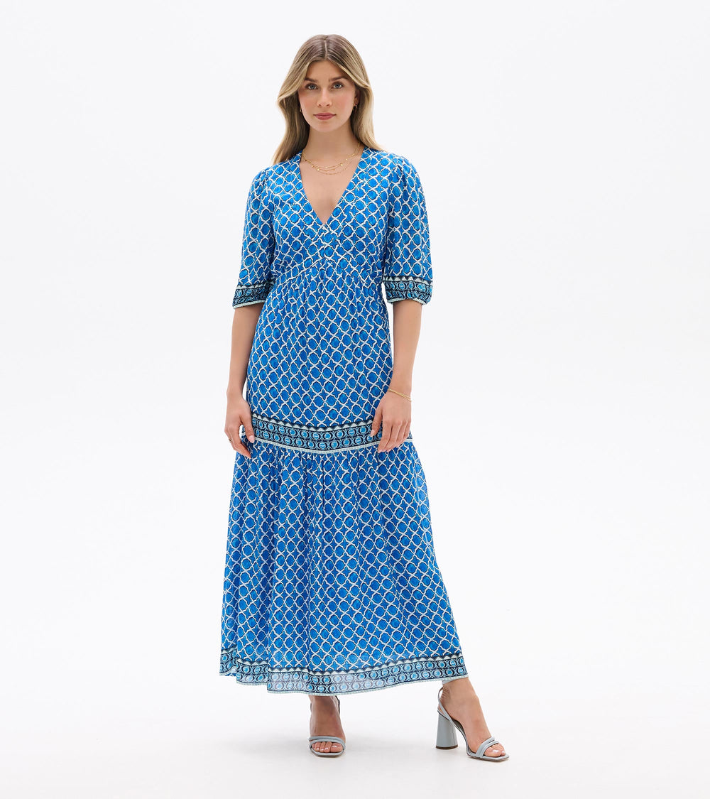 Willow Dress - Water Blue Medallion | Hatley