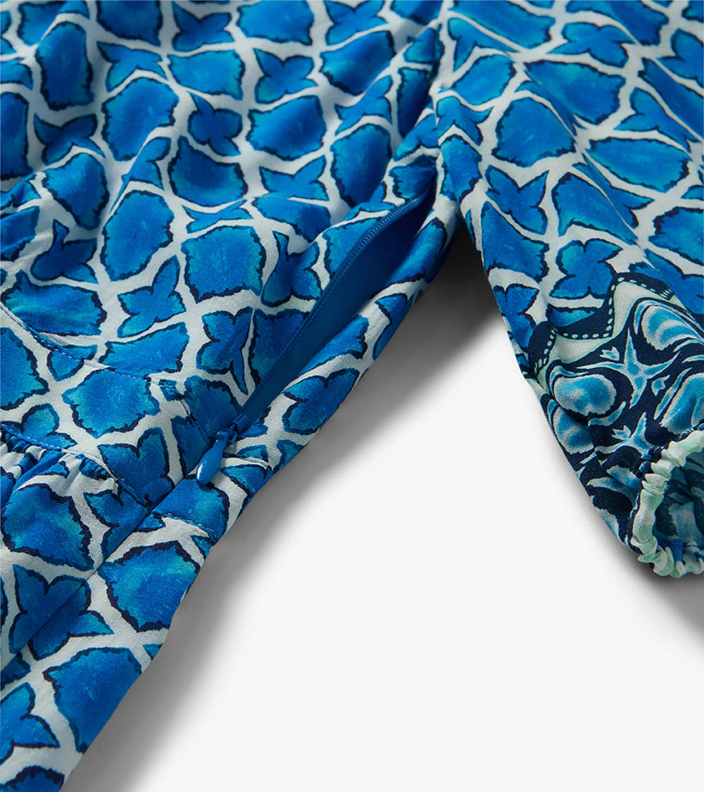 Willow Dress - Water Blue Medallion | Hatley