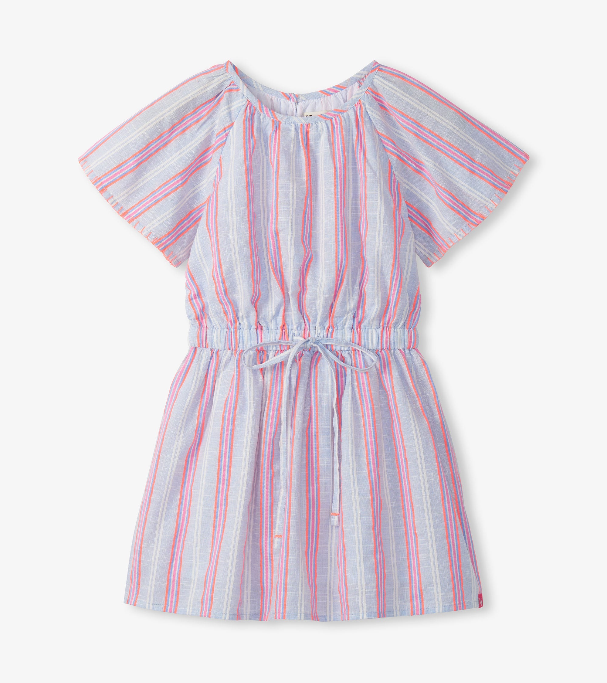 Girls Neon Chambray Stripes Woven Play Dress | Hatley For Girls