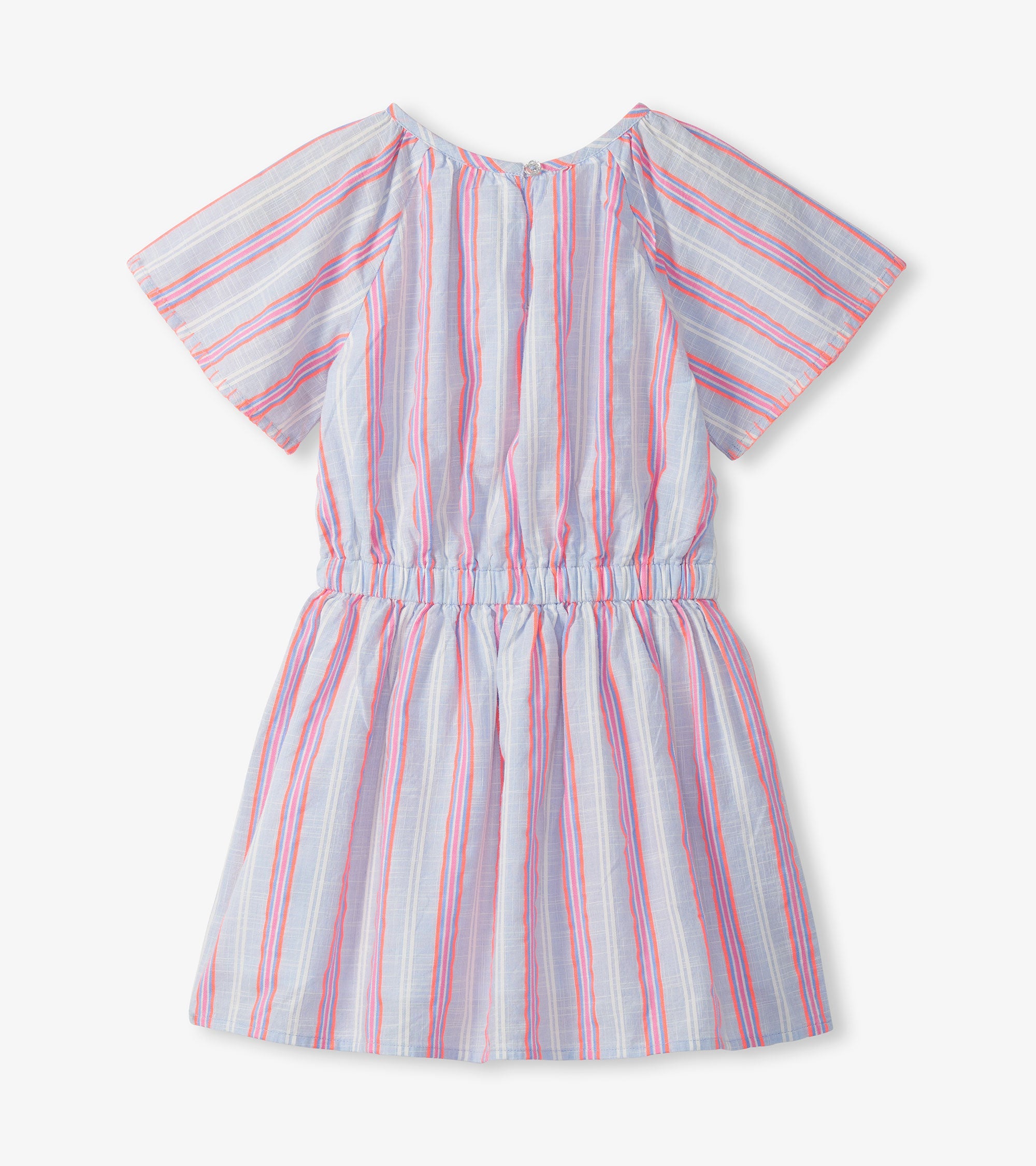 Girls Neon Chambray Stripes Woven Play Dress | Hatley For Girls