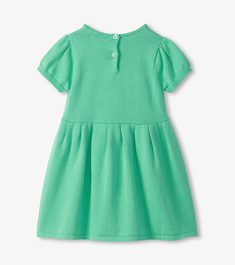 Baby & Toddler Girls Neptune Green Knit Pointelle Dress | Hatley Onsale Baby & Toddler