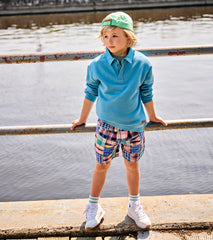 Boys Niagara Blue Rugby Sweatshirt | Hatley
