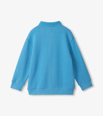 Boys Niagara Blue Rugby Sweatshirt | Hatley