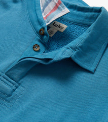 Boys Niagara Blue Rugby Sweatshirt | Hatley