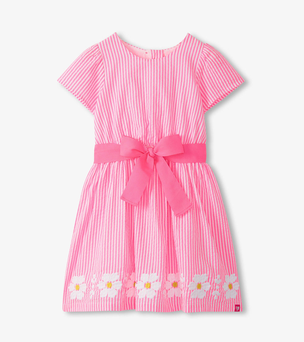 Girls Pink Seersucker Garden Dress | Hatley For Girls