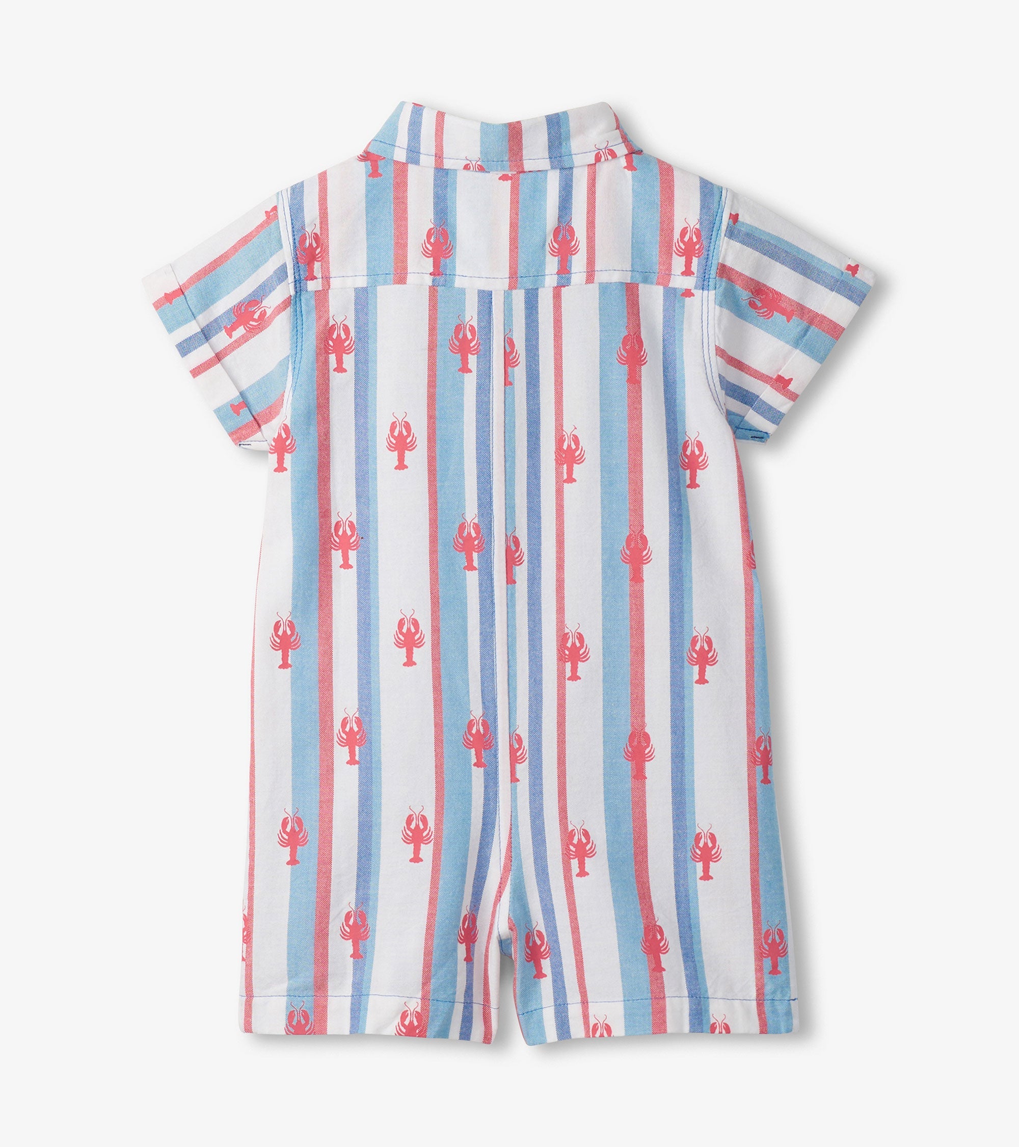 Baby Boys Preppy Lobsters Woven Romper | Hatley Outlet Baby & Toddler