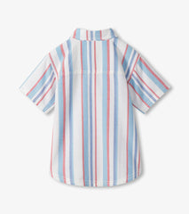 Boys Nautical Stripes Woven Button Down Shirt | Hatley Discount Boys