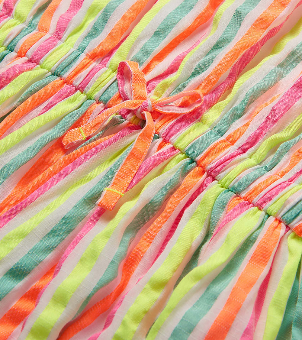 Girls Neon Summer Stripes Woven Play Dress | Hatley Discount Girls