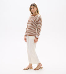 Pointelle Stripe Sweater - Neutral | Hatley US Women