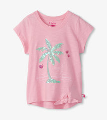 Girls Summer Palm Tie Front T-Shirt | Hatley Girls