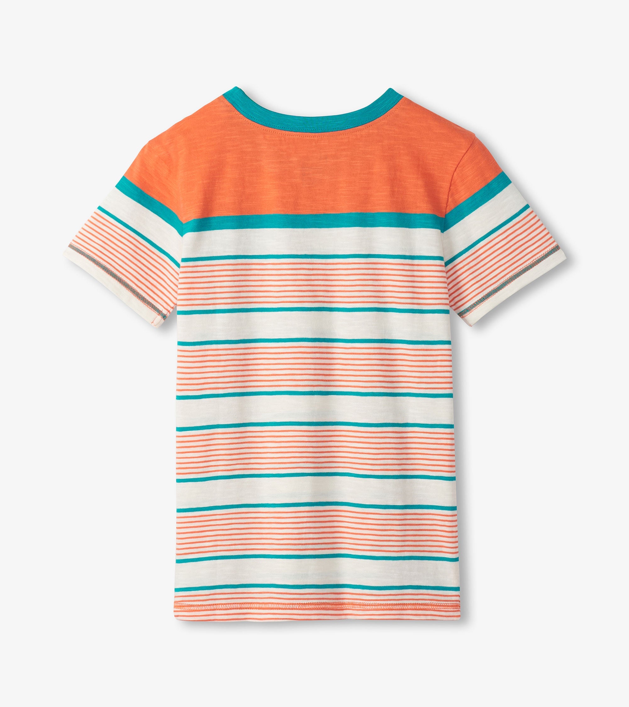 Boys Summer Stripes Crew Neck T-Shirt | Hatley