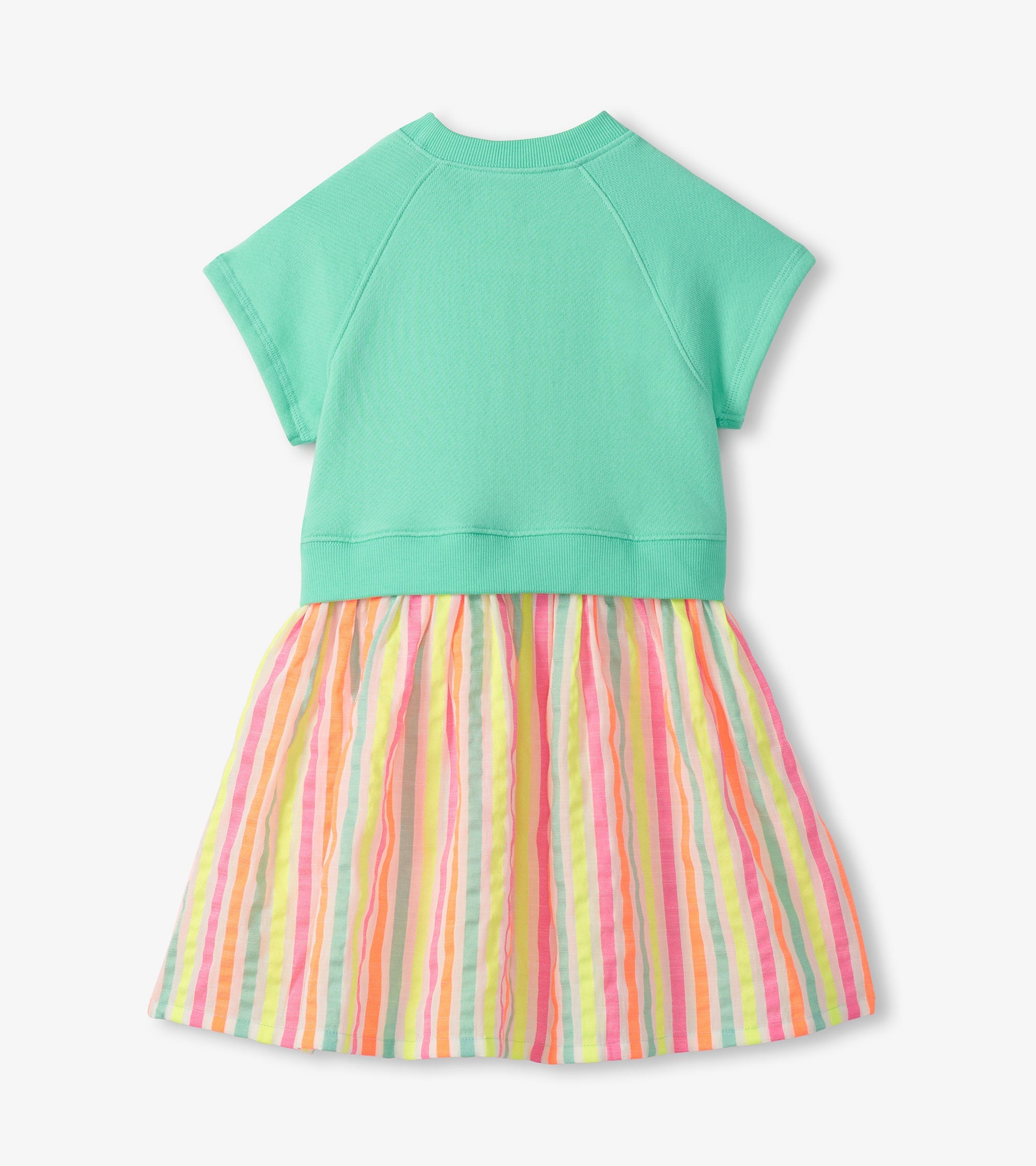 Girls Neon Summer Mixed Fabric Dress | Hatley Sale Girls