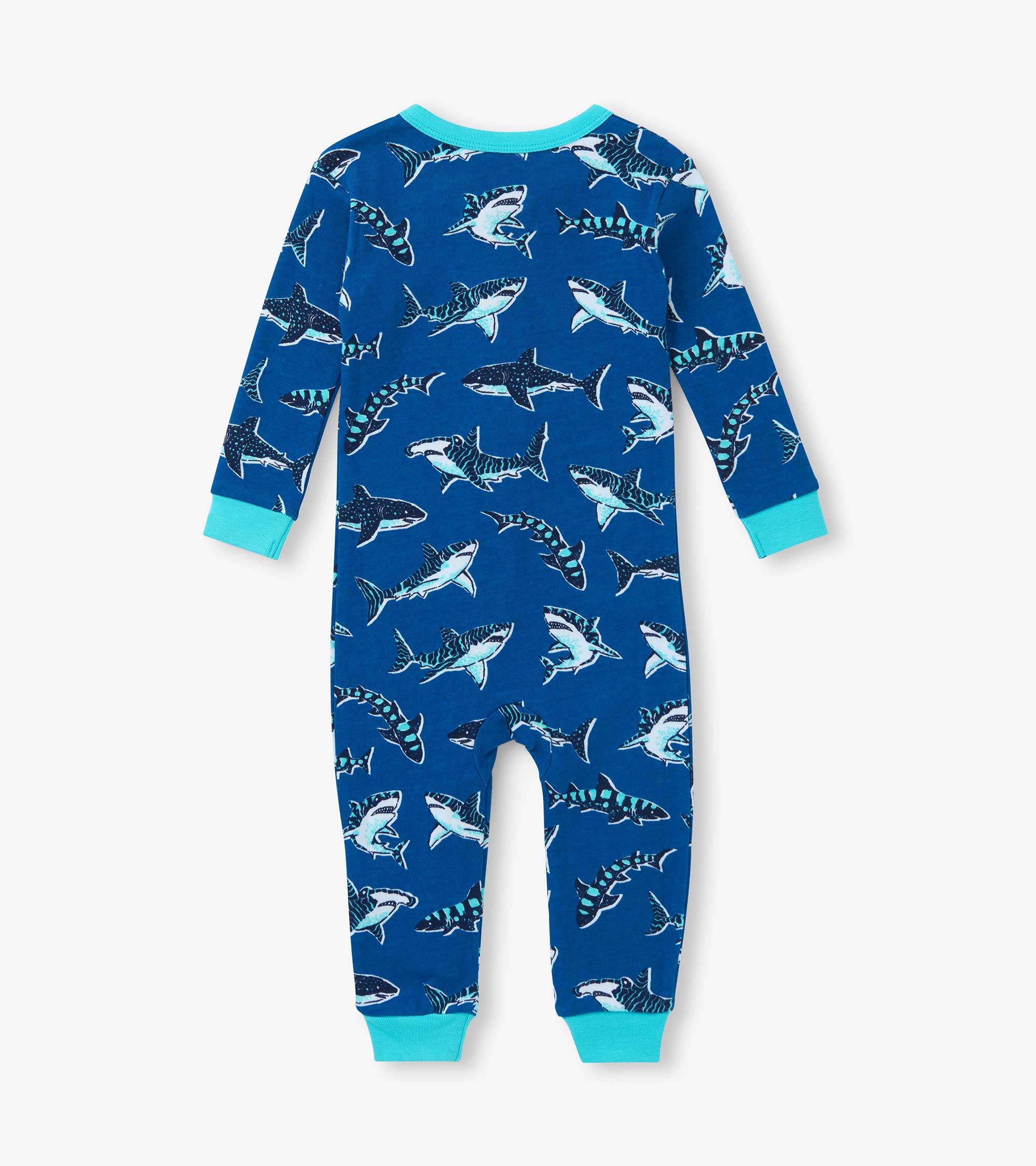 Baby Boys Patterned Sharks Cotton Sleeper | Hatley Baby & Toddler