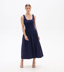 Mix Media Midi Dress - Patriot Blue | Hatley Sale Women