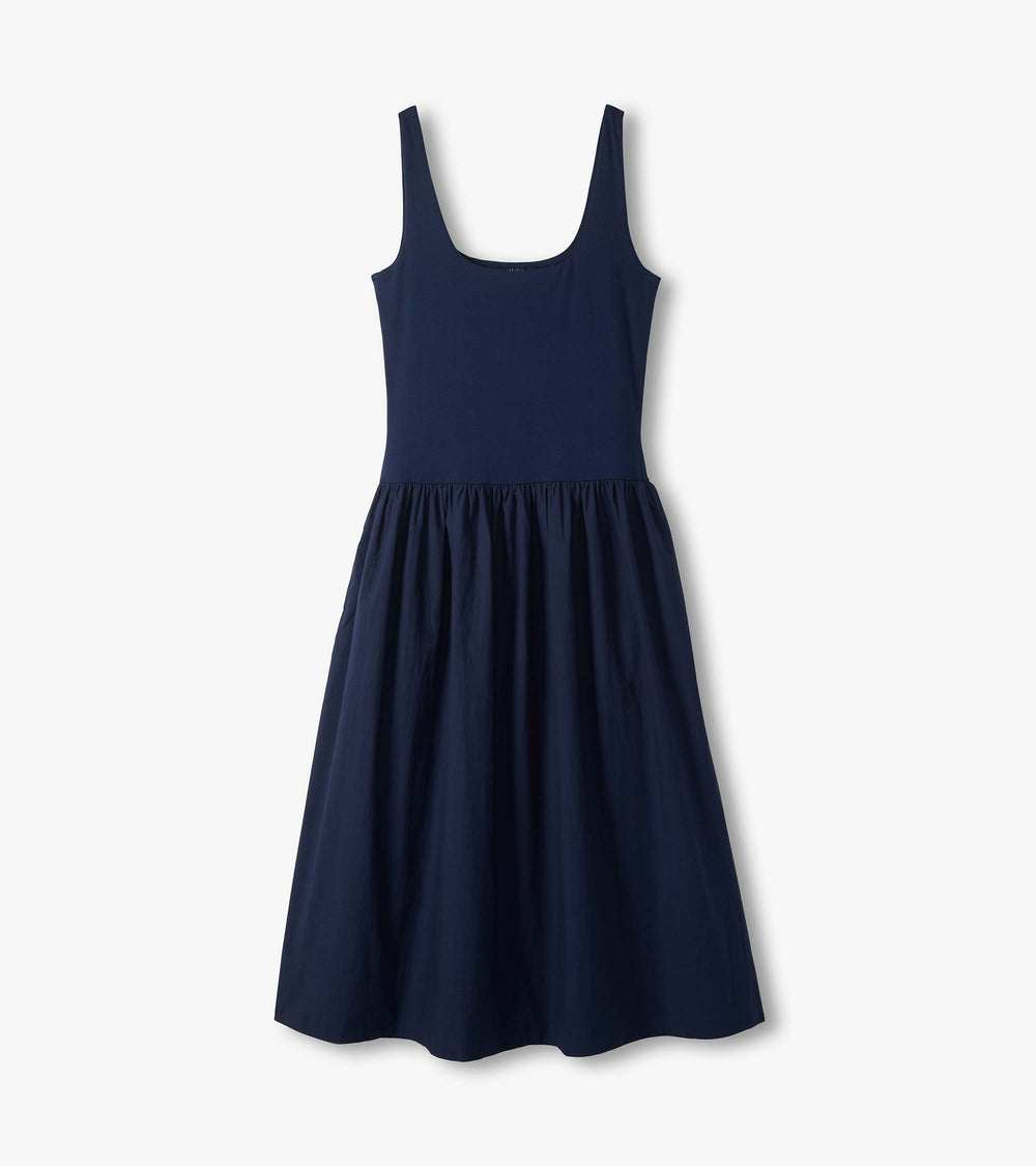 Mix Media Midi Dress - Patriot Blue | Hatley Sale Women