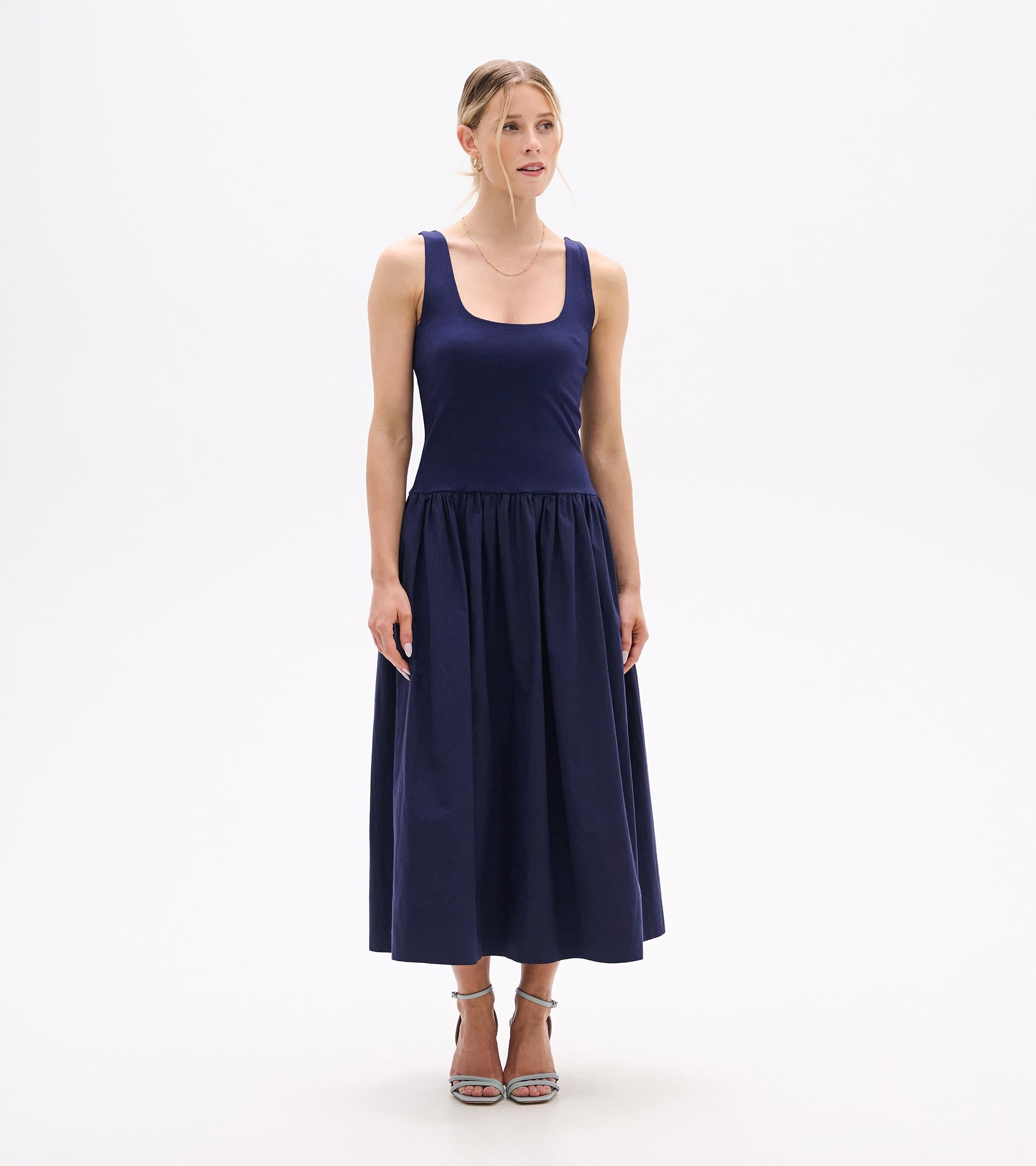 Mix Media Midi Dress - Patriot Blue | Hatley Sale Women