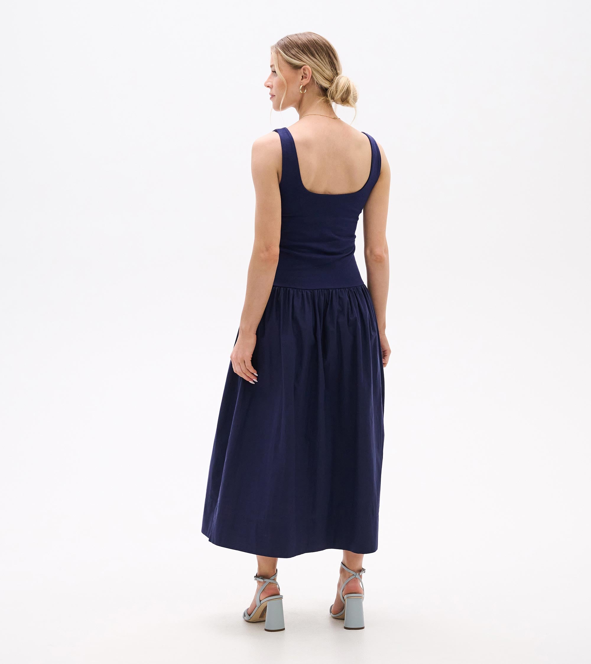 Mix Media Midi Dress - Patriot Blue | Hatley Sale Women