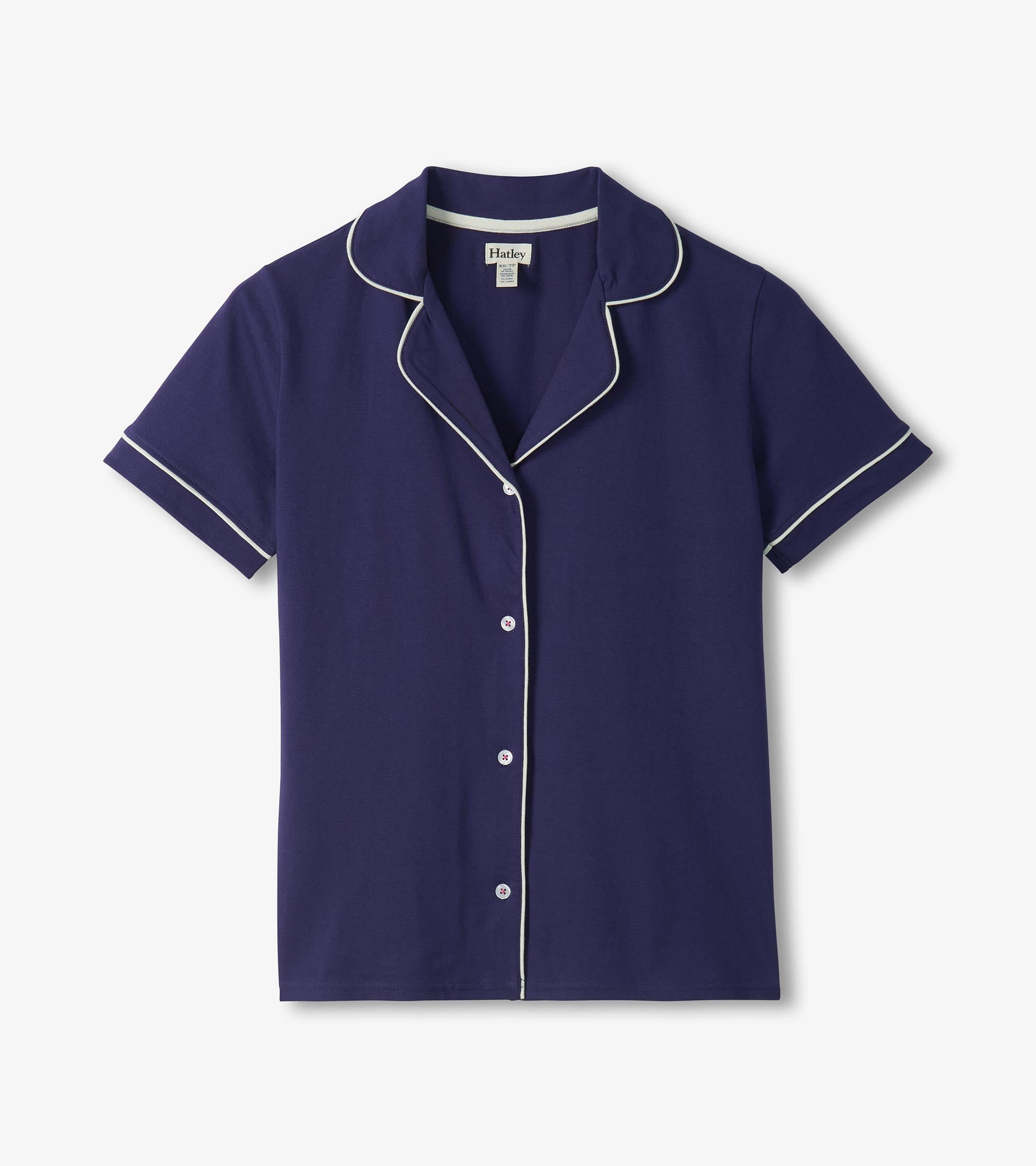 Women's Classic Navy Short Pajama Set | Hatley Women