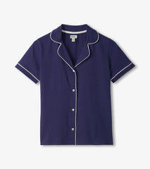 Women's Classic Navy Short Pajama Set | Hatley Women