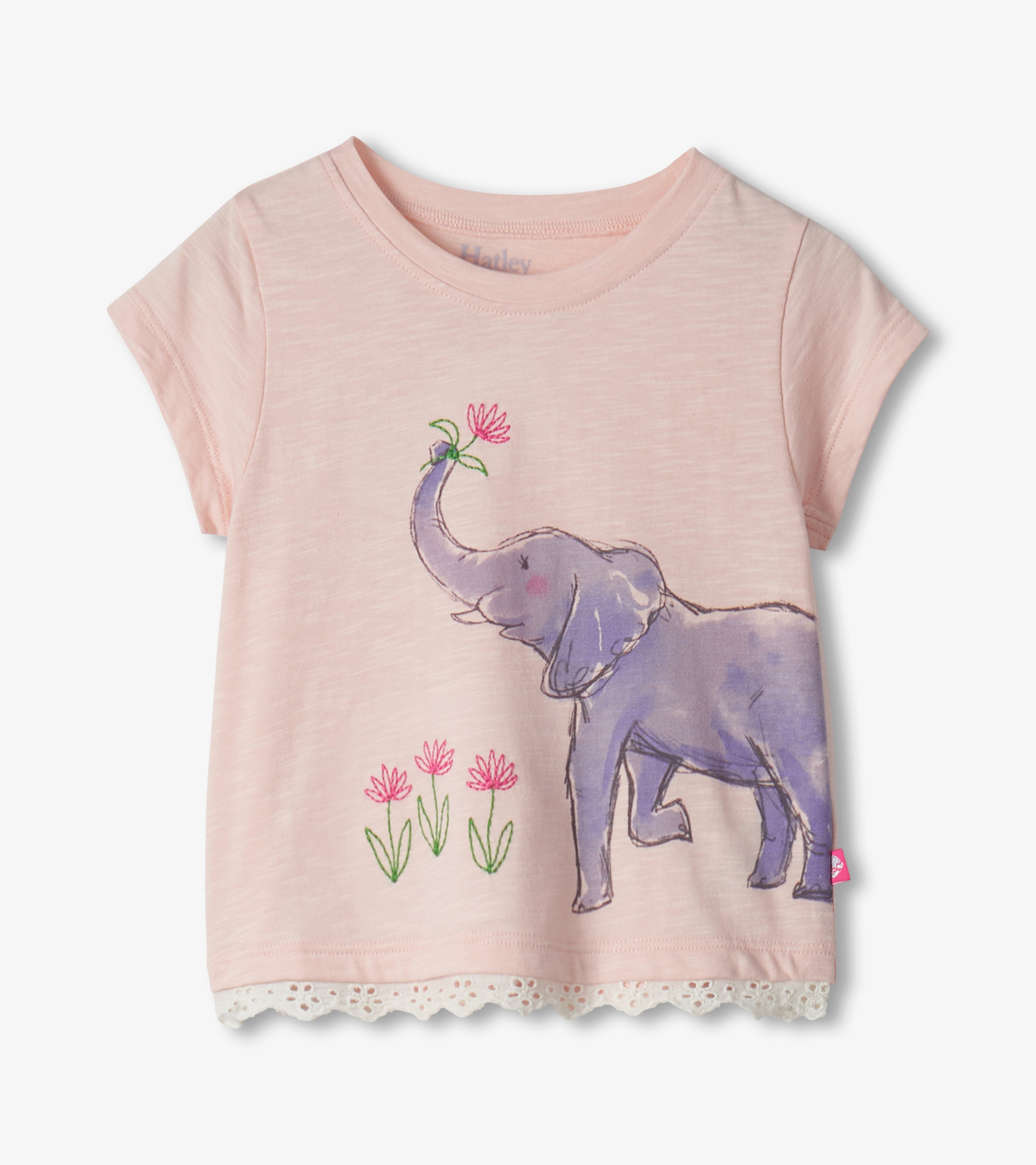 Baby & Toddler Girls Elephant T-Shirt & Short Set | Hatley US Baby & Toddler