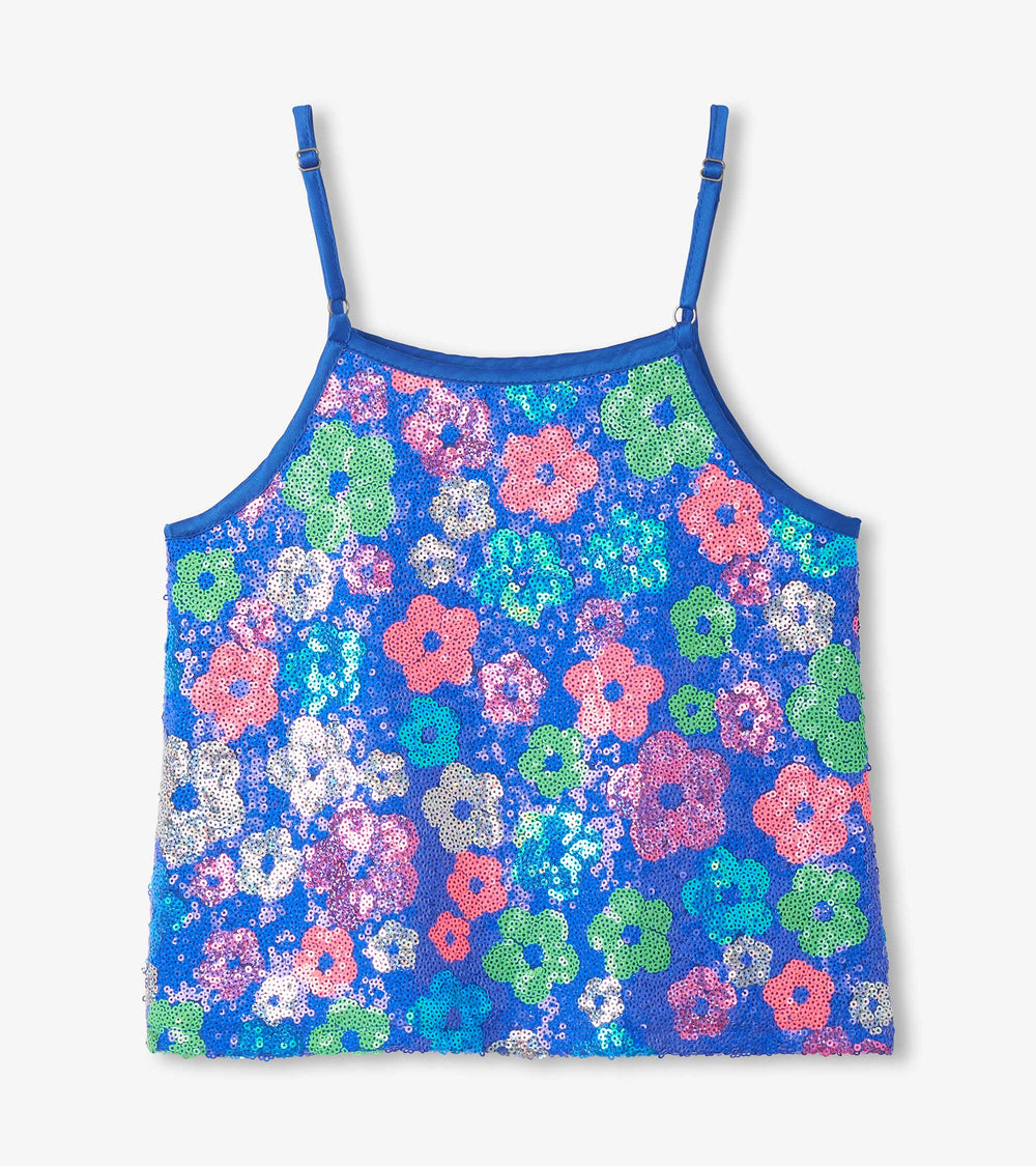 Girls Party Flowers Sequin Top | Hatley For Girls