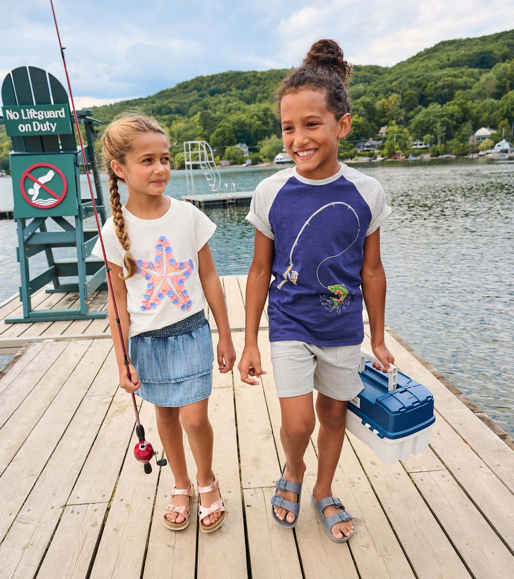 Boys Big Catch Raglan T-Shirt | Hatley Outlet Boys