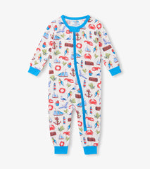 Baby Boys Painted Seascape Bamboo Sleeper | Hatley Sale Baby & Toddler