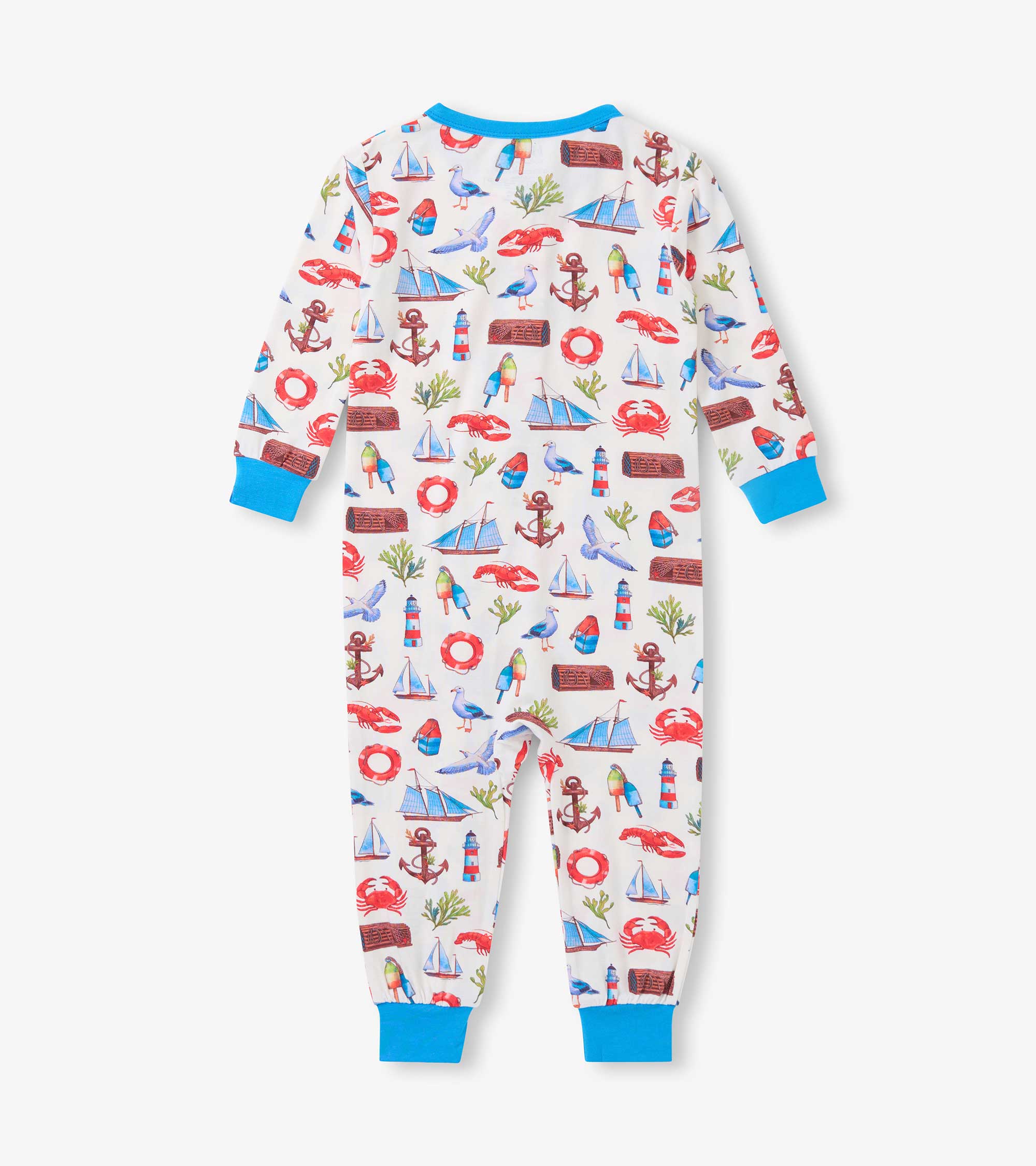 Baby Boys Painted Seascape Bamboo Sleeper | Hatley Sale Baby & Toddler
