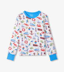 Boys Painted Seascape Bamboo Pajama Set | Hatley Boys
